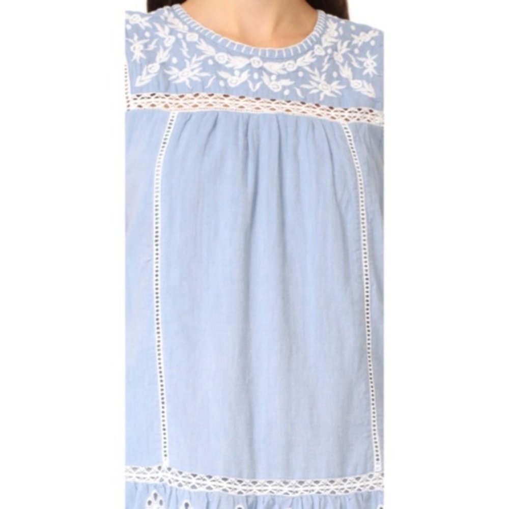 joie embroidered chambray dress - Picture 3 of 8
